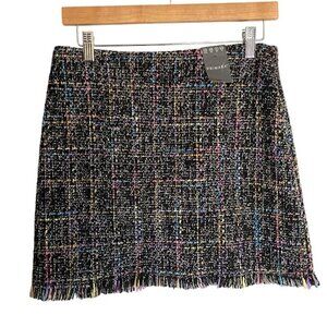 NWT Primark Tweed Black Multi Mini Skirt 8